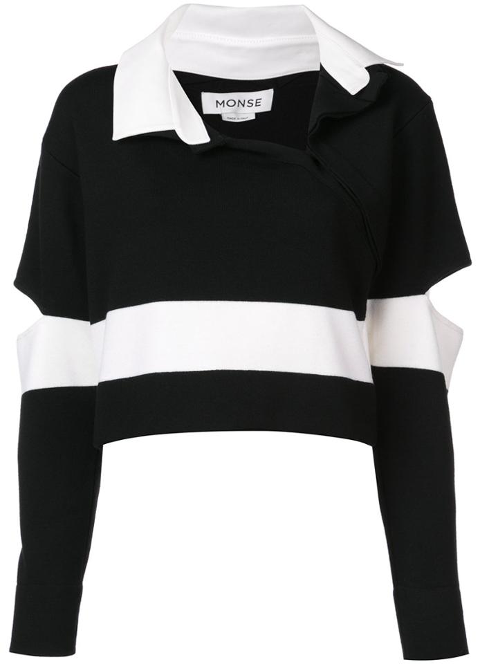 Monse Cut Out Sweater - Black