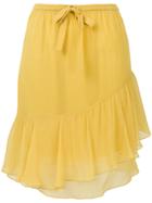See By Chloé Asymmetric Frill Skirt - Yellow & Orange