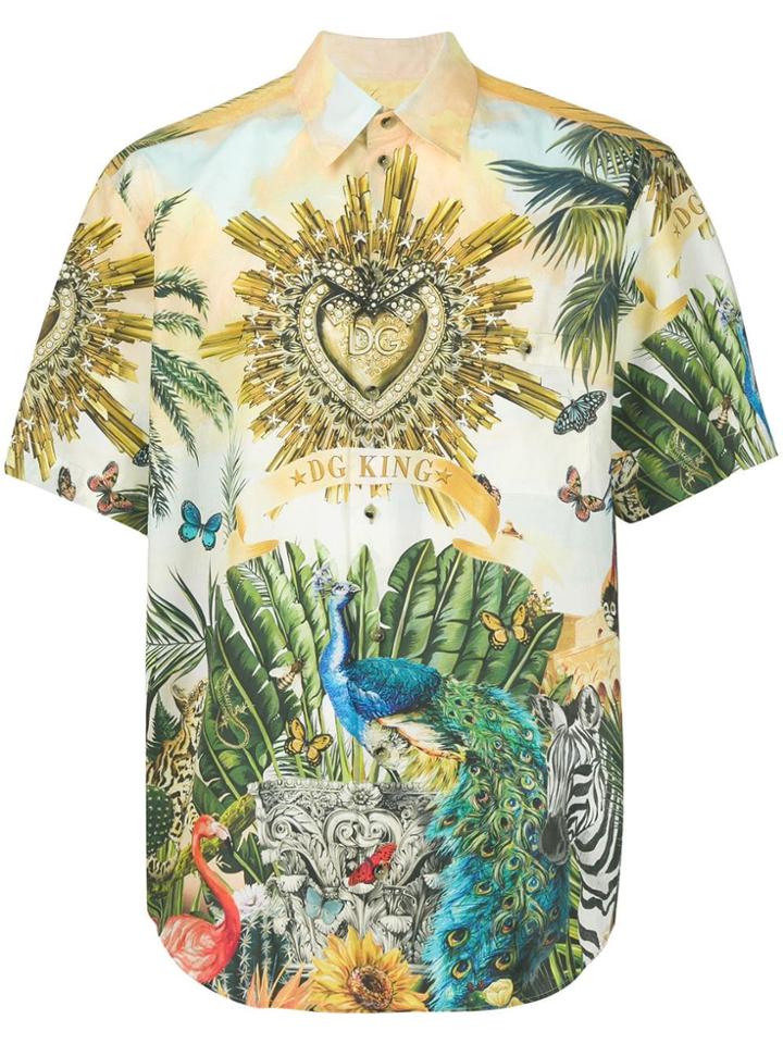 Dolce & Gabbana Jungle Print Shirt - Green