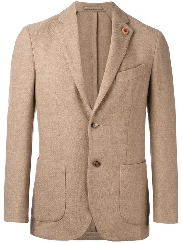 Lardini Two-button Blazer - Nude & Neutrals