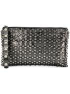 Red Valentino Flower Puzzle Clutch Bag - Metallic