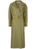 Rachel Gilbert Jorja Belted Trench Coat - Green