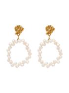 Alighieri Apollo's Story Pearl Earrings - White
