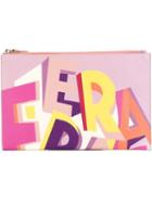 Salvatore Ferragamo Logo Letters Clutch