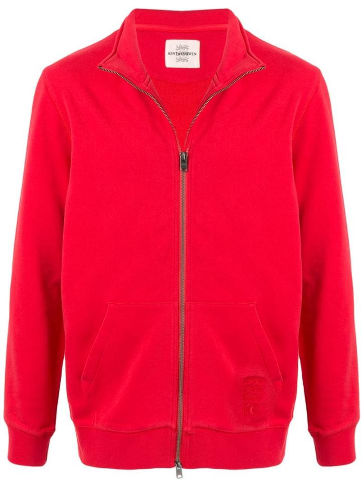 Kent & Curwen Full Zip Sweater - Red