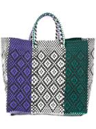 Truss Nyc Woven Tote, Women's, Purple