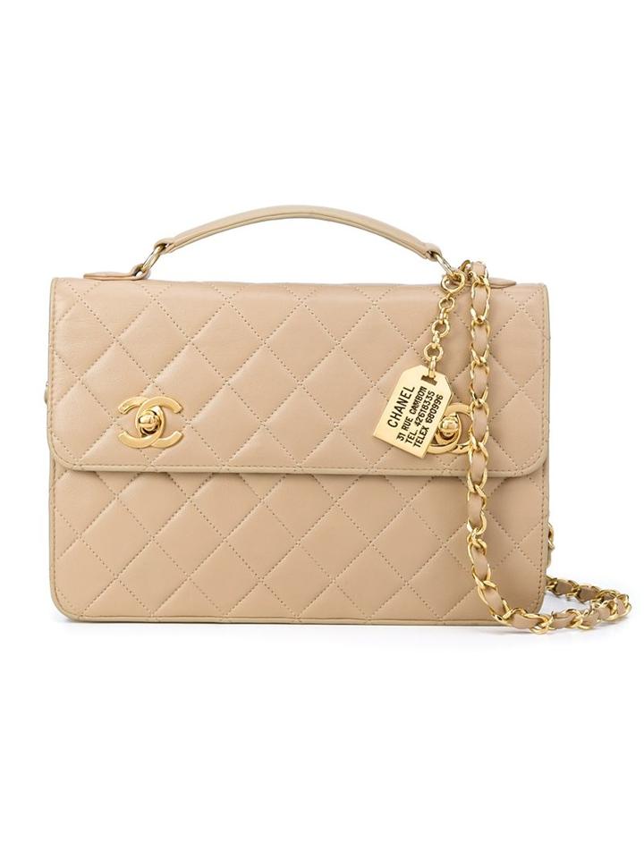 Chanel Vintage Turn-lock Briefcase