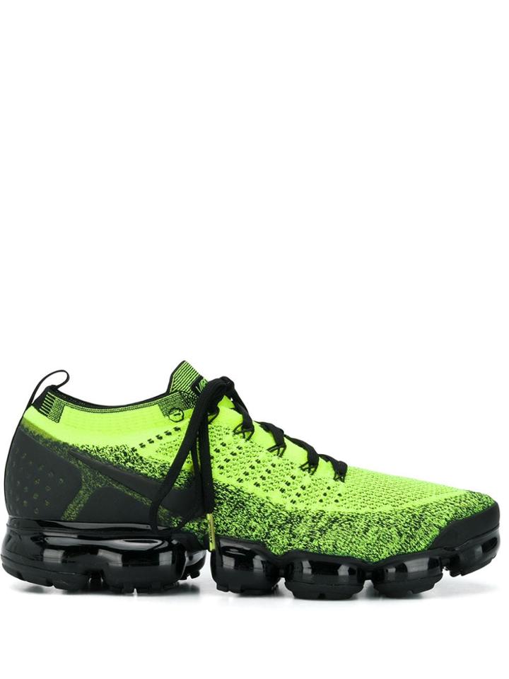 Nike Black Volt Sneakers - Green