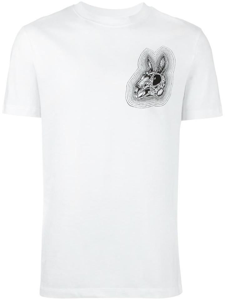 Mcq Alexander Mcqueen Bunny Print T-shirt, Men's, Size: Xs, White, Cotton