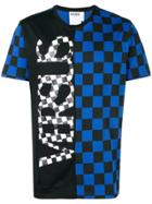 Versus Contrast Checkered T-shirt - Blue