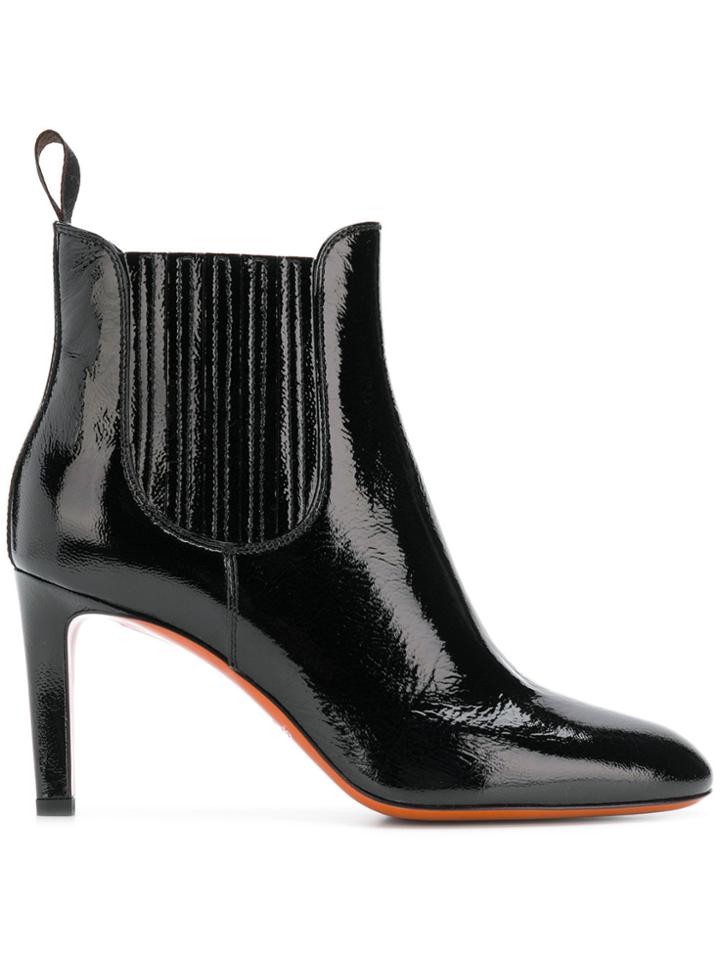 Santoni Classic Ankle Boots - Black