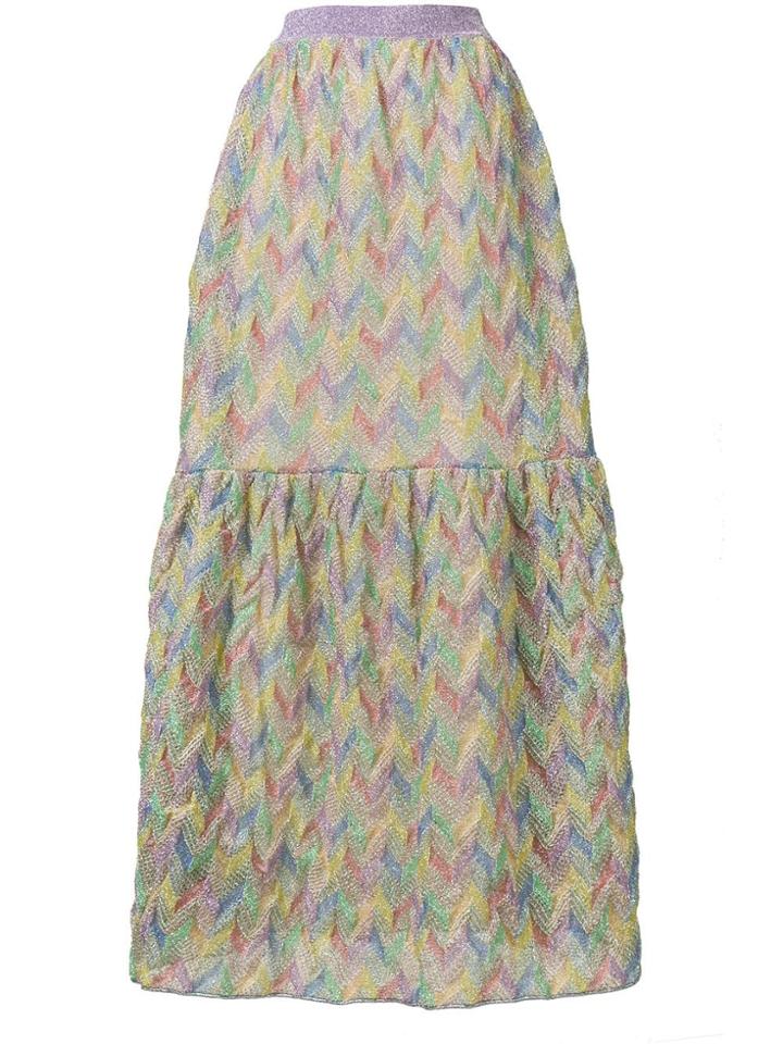 Missoni Mare Patterned Maxi Skirt - Green