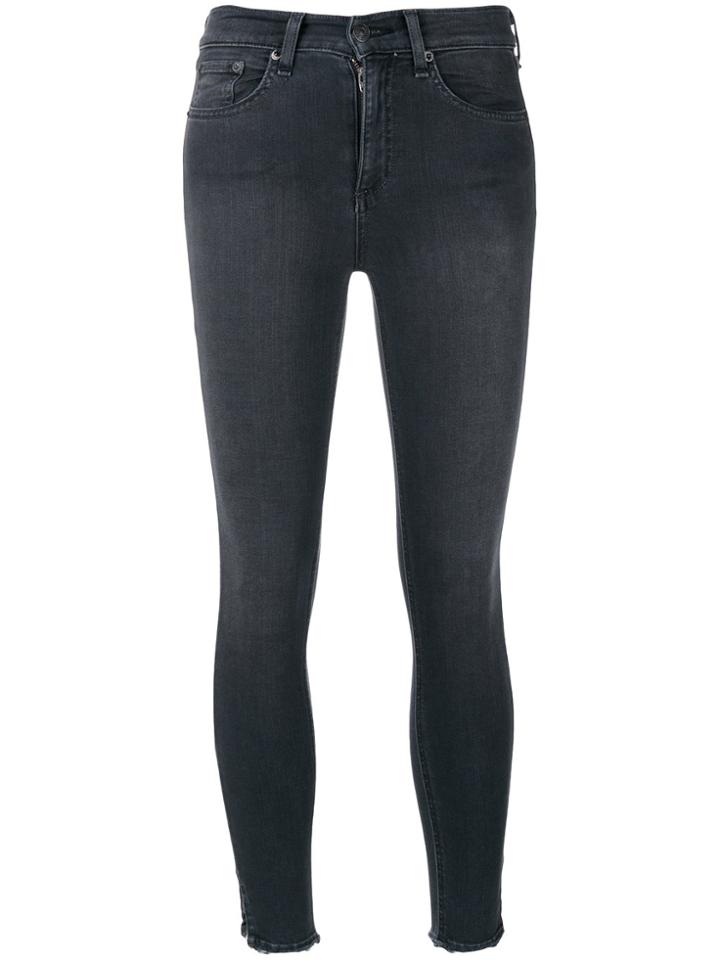 Rag & Bone /jean Slim Fit Cropped Jeans - Grey