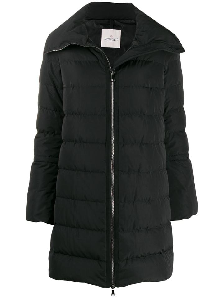 Moncler Flared Sleeve Padded Jacket - Black