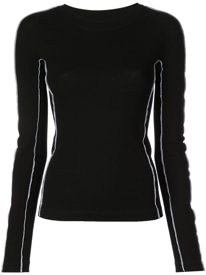 Rosetta Getty Long-sleeved T-shirt - Black