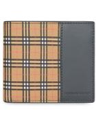 Burberry Small Scale Check International Bifold Wallet - Grey