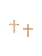 Federica Tosi Cross Earrings - Gold