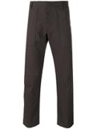 Comme Des Garçons Shirt - Pinstripe Trousers - Men - Cotton - L, Grey, Cotton