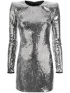 Dsquared2 Sequinned Fitted Dress - Silver