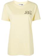 Courrèges Logo T-shirt - Yellow