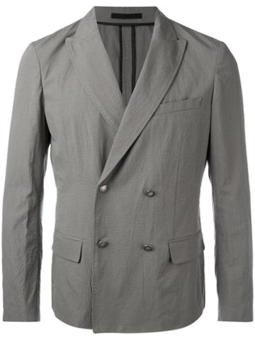Paolo Pecora - Double Breasted Jacket - Men - Cotton/spandex/elastane - 50, Grey, Cotton/spandex/elastane