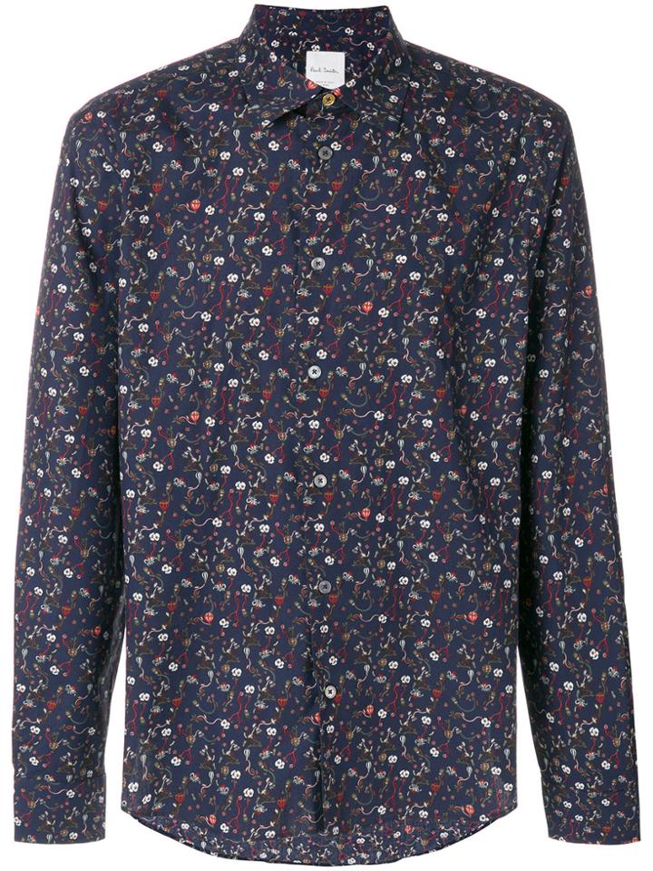 Paul Smith Printed Shirt - Blue