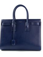 Saint Laurent Large Sac De Jour Tote, Women's, Blue, Calf Leather