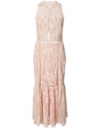 Rebecca Taylor Sleeveless Lace Dress, Women's, Size: 6, Pink/purple, Cotton/polyester/spandex/elastane
