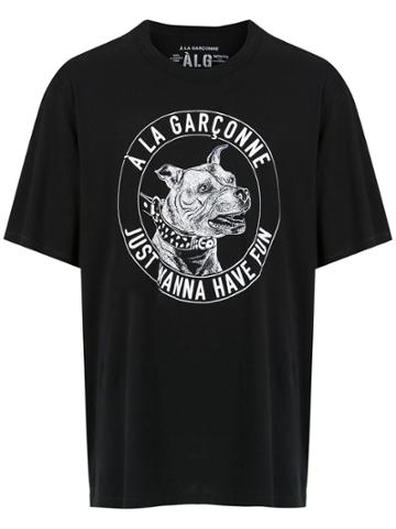 À La Garçonne Oversized Pitbull T-shirt - Black