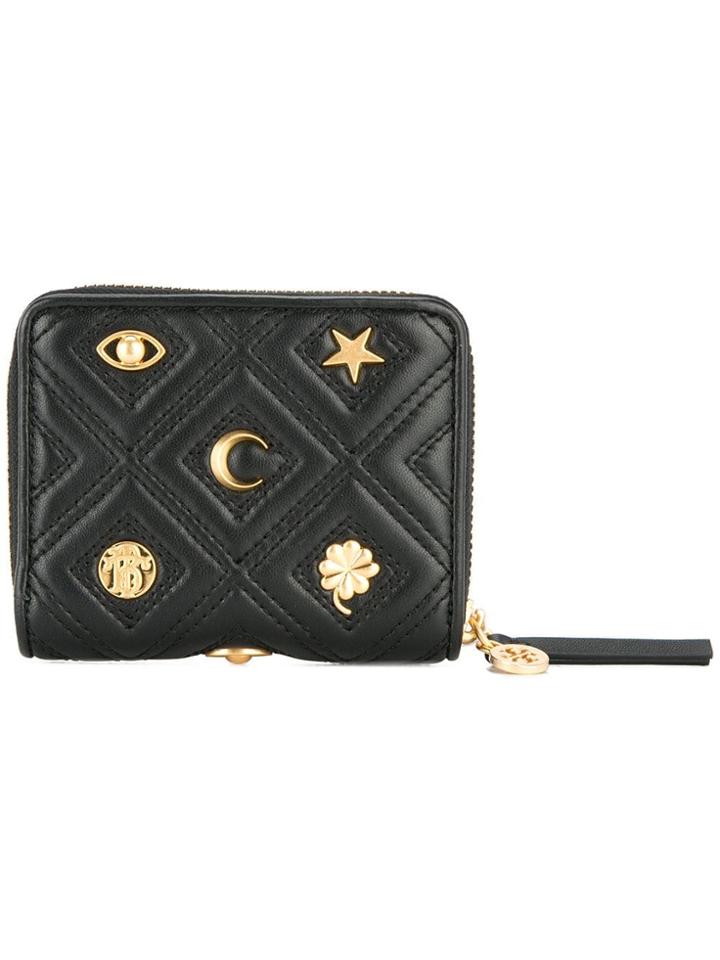 Tory Burch Farida Fleming Medium Wallet - Black