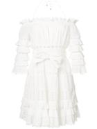 Zimmermann Frill Tier Dress - White
