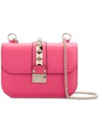 Valentino Valentino Garavan Glam Lock Shoulder Bag - Pink & Purple