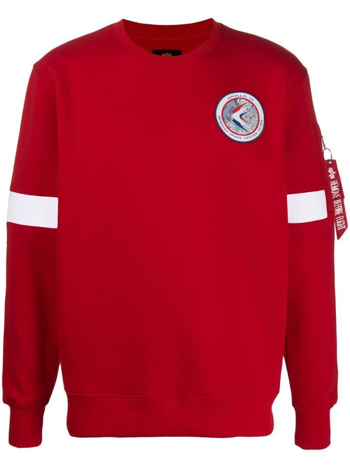 Alpha Industries Nasa Logo Sweatshirt - Red