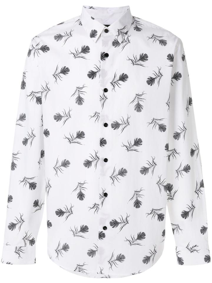 Theory Feather Print Shirt - White