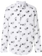 Theory Feather Print Shirt - White
