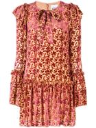 Si Jay Floral Print Dress - Nude & Neutrals