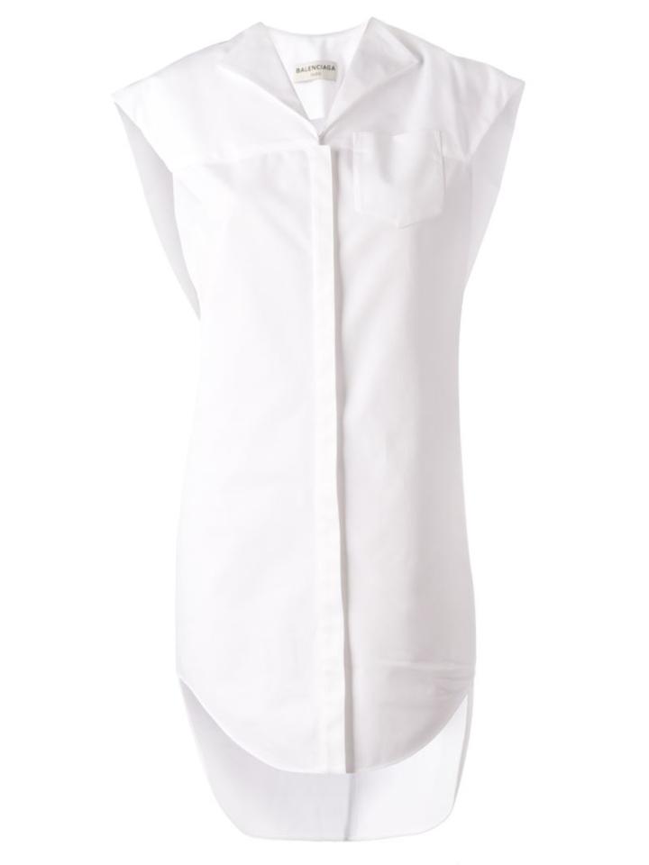 Balenciaga Mini Structured Blouse Dress