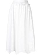 Off-white Asymmetric Embroidered Skirt