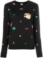 Kenzo Designer Logo Sweatshirt - Black