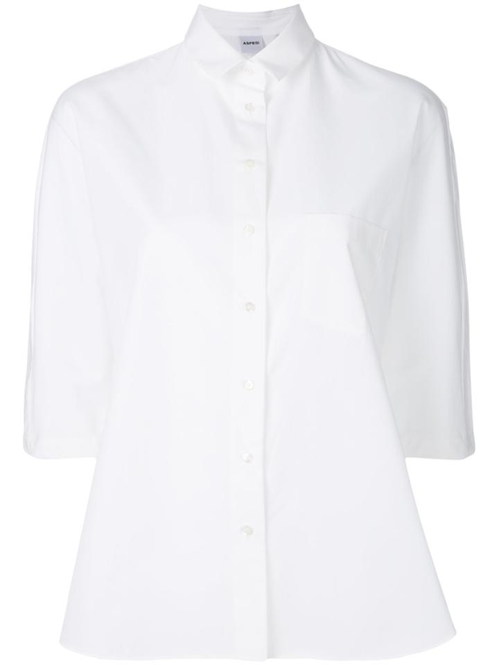 Aspesi Three-quarter Sleeve Shirt - White