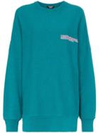 Calvin Klein 205w39nyc Logo Embroidered Oversized Cotton Jumper -