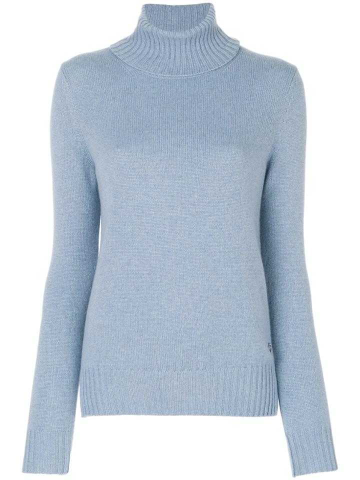 Loro Piana Turtle Neck Jumper - Blue