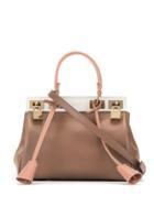 Giambattista Valli Padlock Tote Bag - Brown