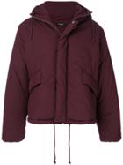 Yeezy Hooded Puffer Coat - Pink & Purple