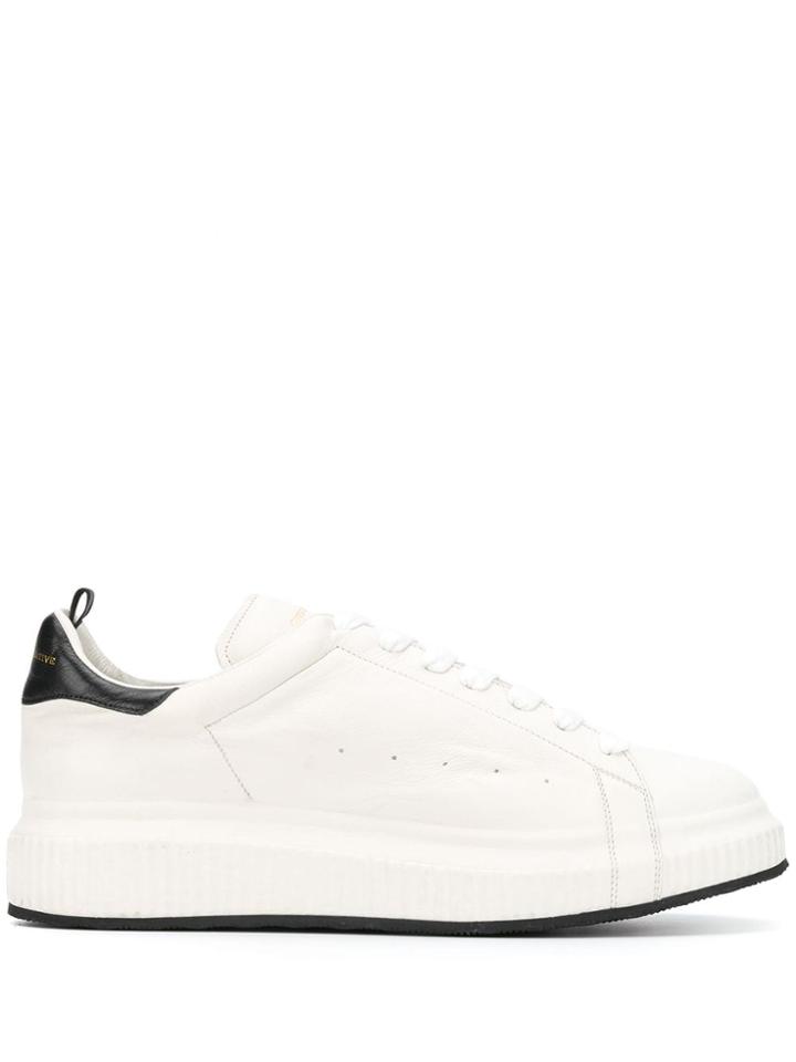 Officine Creative Contrasting Counter Sneakers - White