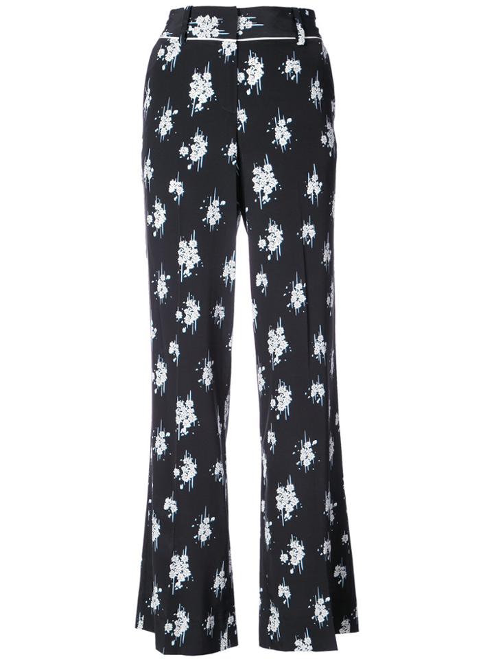 Derek Lam 10 Crosby Printed Pajama Trousers - Black