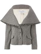 Christian Dior Vintage Large Collar Tweed Jacket