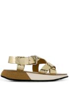 Flamingos Candy Sandals - Gold