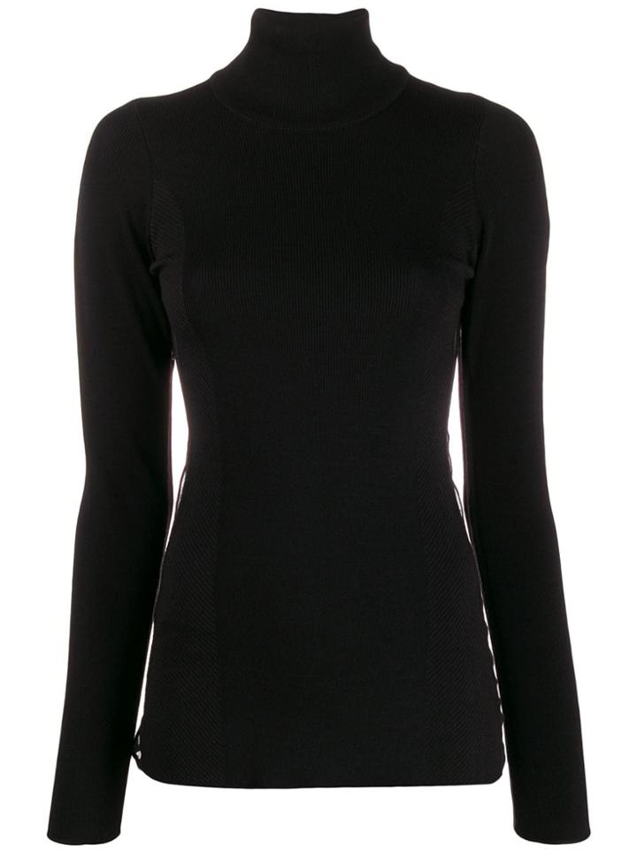 Y-3 Fitted Stripe Detail Jumper - Black