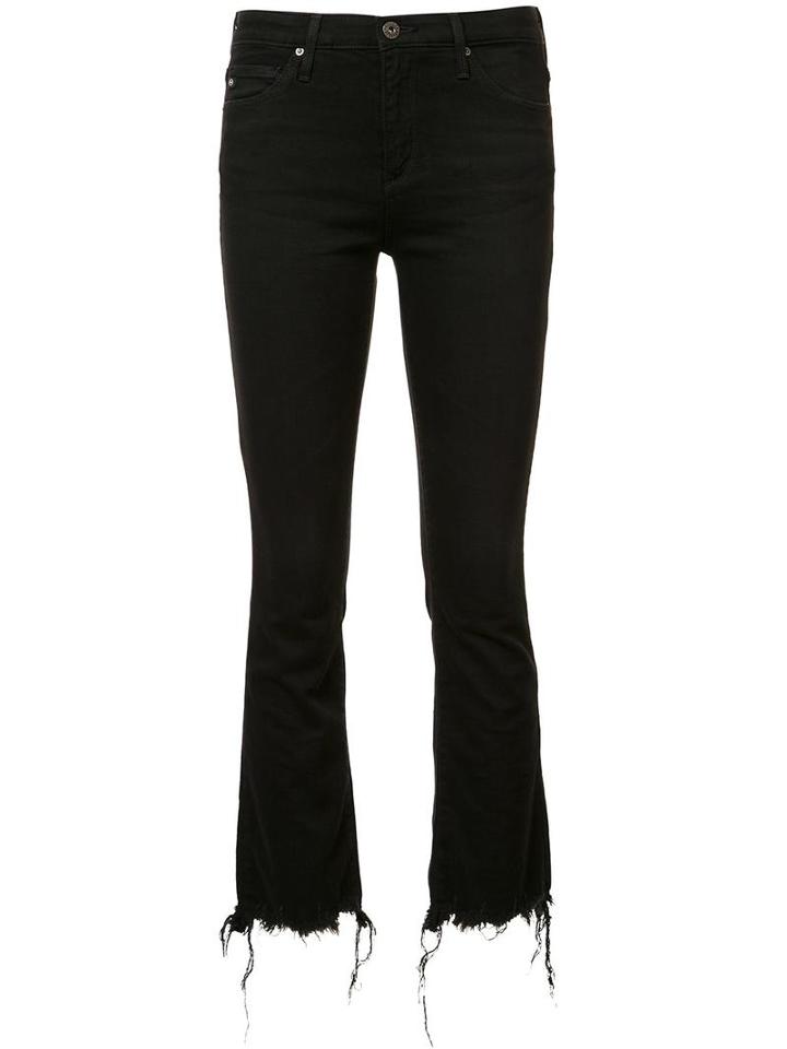 Ag Jeans Cropped Jeans, Women's, Size: 27, Black, Cotton/spandex/elastane